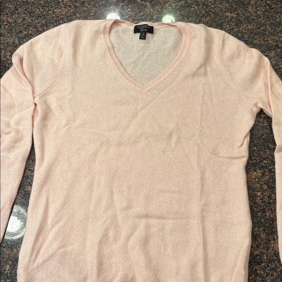 Charter Club Sweaters - Charter Club Luxury 100% Cashmere , Blush V-Neck Sweater